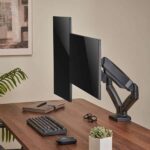 Aisens Soporte de Mesa PRO Contrapeso Giratorio e Inclinable para Monitor/TV 9kg (3 Pivotes - 2 Brazos) de 17-32 - Color Negro - Imagen 5