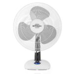 Orbegozo TF 0123 Ventilador de Sobremesa - Potente Flujo de Aire Uniforme - Diseño Moderno y Estilizado - Funcion de Oscilacion y Regulable en Inclinacion - Silencioso y Seguro - Imagen 2