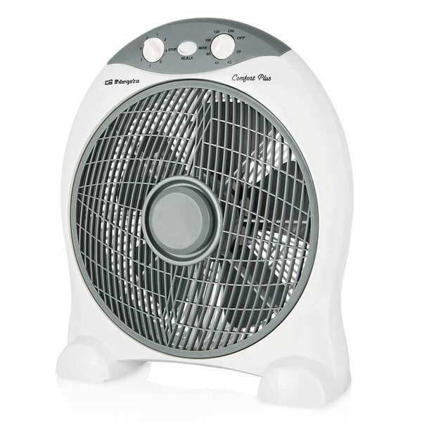 264107_1 Orbegozo Box Fan BF 1030 Ventilador Portatil Refrescante - Potente Motor de 45W - Temporizador de 2h - Silencioso y Compacto - Imagen 1