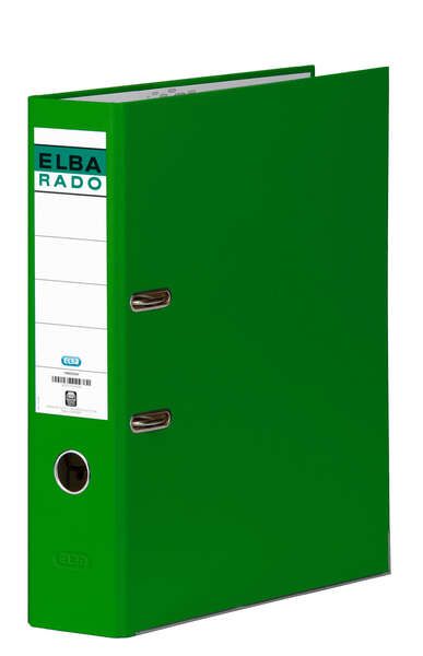 264317_1 Elba Chic Archivador de Palanca Tamaño Folio - Lomo de 80mm - Con Ollao y Rado - Forrado Exterior PVC - Color Verde - Imagen 1