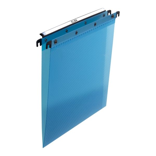 264692_1 Elba Ultimate Carpetas Colgantes Cajon A4 - Resistente Polipropileno - Transparente para Facil Visibilidad - Color Azul - Imagen 1