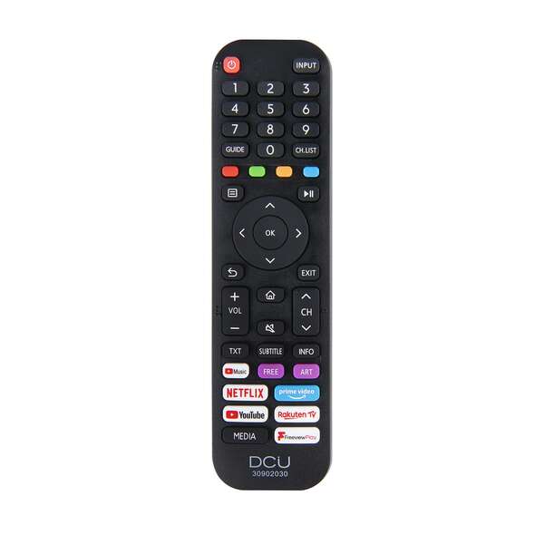 265252_1 DCU Tecnologic Mando a Distancia Universal para Televisores HISENSE - Facil de Usar - Configuracion Sencilla - Control Total Desde tu Sofa - Color Negro - Imagen 1