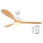 SPC Conforto DC Nature Ventilador de Techo Inteligente con Luz - 3 Aspas de Madera - Motor DC de 35,5W - 6 Velocidades, 4 Modos de Uso - Luz Led con 3 Tonos de Temperatura de Luz - Imagen 2