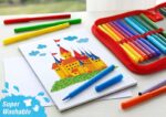 Faber-Castell Castle Pack de 36 Rotuladores - Tinta con Base de Agua Lavable - Colores Surtidos - Imagen 3