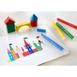 Faber-Castell Jumbo Pack de 12 Rotuladores Punta Gruesa - Tinta con Base de Agua Lavable - Colores Surtidos - Imagen 3