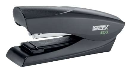 265932_1 Rapid Eco Grapadora de Sobremesa 24/6, 26/6 - Grapa hasta 25 Hojas - Grapado Plano y Clavado - Fabricado con un 74% de Plastico Reciclado Postconsumo - Color Negro - Imagen 1