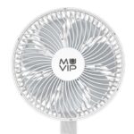 Muvip Ventilador de Sobremesa Portatil Oscilante 12W 19cm de Diametro - 4 Velocidades - Oscilacion hasta 70º - Angulo Ajustable hasta 90º - Autonomia hasta 11h - Color Blanco - Imagen 2