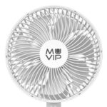 Muvip Ventilador de Sobremesa Portatil Plegable 6.5W 19cm de Diametro - 4 Velocidades - Angulo Ajustable hasta 90º - Autonomia hasta 21h - Color Blanco - Imagen 2