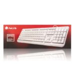 NGS Spike Teclado USB Portugues - 12 Teclas Multimedia - Cable de 1.40m - Color Blanco - Imagen 4