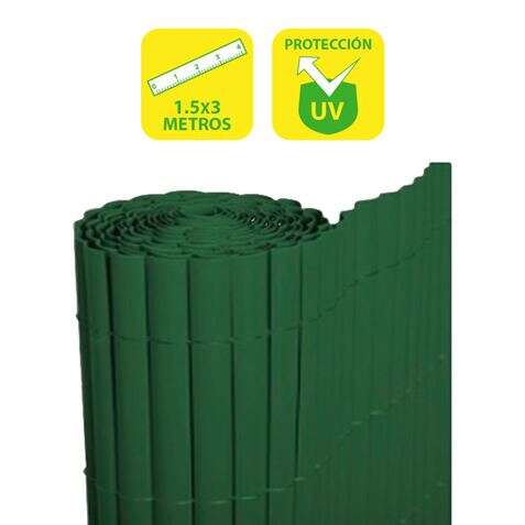 269472_1 SunGarden Cañizo Plastico Doble Cara 1.5x3m - Color Verde - Imagen 1