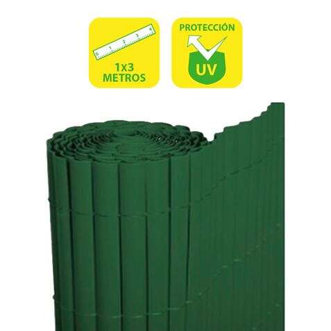 269497_1 SunGarden Cañizo Plastico Doble Cara 1x3m - Color Verde - Imagen 1