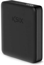 Ksix Nano Powerbank 5.000 mAh - Tamaño de Bolsillo - Power Delivery - 20 W - Cable USB-C a USB-C - Indicadores LED - Color Negro - Imagen 3