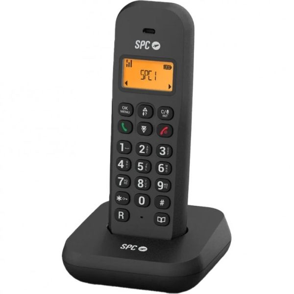 271927_1 SPC Keops Telefono Fijo Inalambrico DECT - Pantalla Iluminada - Agenda 50 Contactos - Identificador de Llamadas - Color Negro - Imagen 1