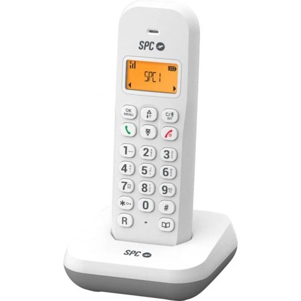 271932_1 SPC Keops Telefono Fijo Inalambrico DECT - Pantalla Iluminada - Agenda 50 Contactos - Identificador de Llamadas - Color Blanco - Imagen 1