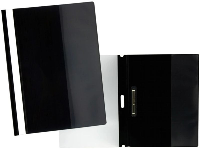 271992_1 Yes Dossier con Fastener para 30 Hojas A4 - Portada Transparente, Trasera Negro - Fabricado en Polipropileno - Imagen 1