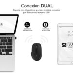 Subblim Curve Ergo Dual Raton Inalambrico Bluetooth, USB 2.4GHz 1600dpi - 5 Botones - Uso Diestro - Color Negro - Imagen 5