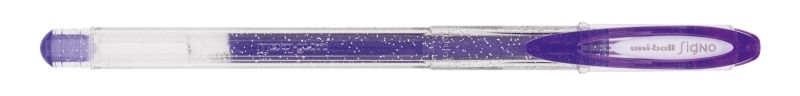 275357_1 Uni-ball Signo Sparkling UM-120SP Boligrafo de Tinta Gel - Punta de Bola 1mm - Tinta Pigmentada Resistente al Agua y Luz - Efecto Purpurina - Color Violeta - Imagen 1