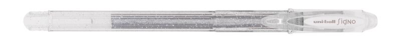 275362_1 Uni-ball Signo Sparkling UM-120SP Roller de Tinta Gel - Punta de Bola 1mm - Tinta Pigmentada Resistente al Agua y Luz - Efecto Purpurina - Color Plata - Imagen 1