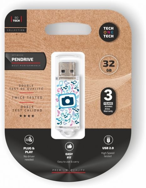 276247_1 TechOneTech Be Super Foto Dream Memoria USB 2.0 32GB (Pendrive) - Imagen 1