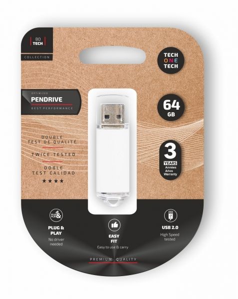 276252_1 TechOneTech Basic Memoria USB 2.0 64GB (Pendrive) - Imagen 1