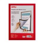 Apli Marco Magnetico Autoadhesivo para Hojas A4 - Facil de Colgar - Iman Resistente - Color Aleatorio Surtido - Imagen 2