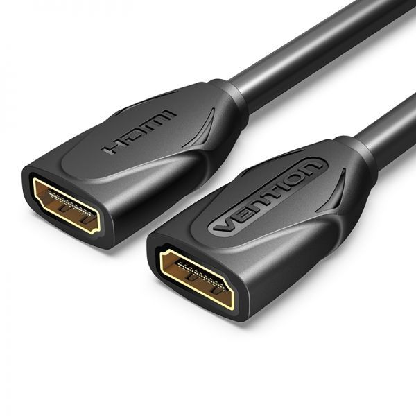 280347_1 Vention Cable Alargador HDMI Hembra a HDMI Hembra 4K 2.0 - 0.50m - Color Negro - Imagen 1