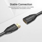 Vention Cable Alargador HDMI Hembra a HDMI Hembra 4K 2.0 - 0.50m - Color Negro - Imagen 4