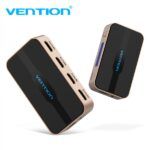 Vention Duplicador HDMI Hembra a HDMI Macho 5x - Color Dorado - Imagen 2