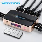 Vention Duplicador HDMI Hembra a HDMI Macho 5x - Color Dorado - Imagen 3