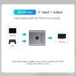 Vention Switch/Splitter HDMI Hembra a 2xHDMI Hembra 4K Bidireccional - Aluminio Gris - Imagen 5
