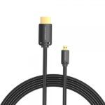 Vention Cable Micro HDMI Macho a HDMI Macho 2.0 4K - 1m - Color Negro - Imagen 2