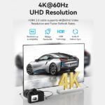 Vention Cable Micro HDMI Macho a HDMI Macho 2.0 4K - 1m - Color Negro - Imagen 3