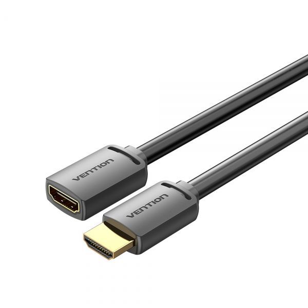 280517_1 Vention Cable Alargador HDMI Macho a HDMI Hembra 2.0 4K - 3m - Color Negro - Imagen 1