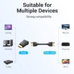 Vention Adaptador HDMI Macho a HDMI Hembra 4K - Color Negro - Imagen 3
