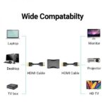 Vention Adaptador HDMI Hembra a HDMI Hembra 4K 2.0 - Color Negro - Imagen 3