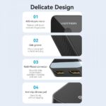 Vention Switch/Splitter HDMI Hembra a 2x HDMI Hembra 4K Bidireccional - Color Negro - Imagen 4