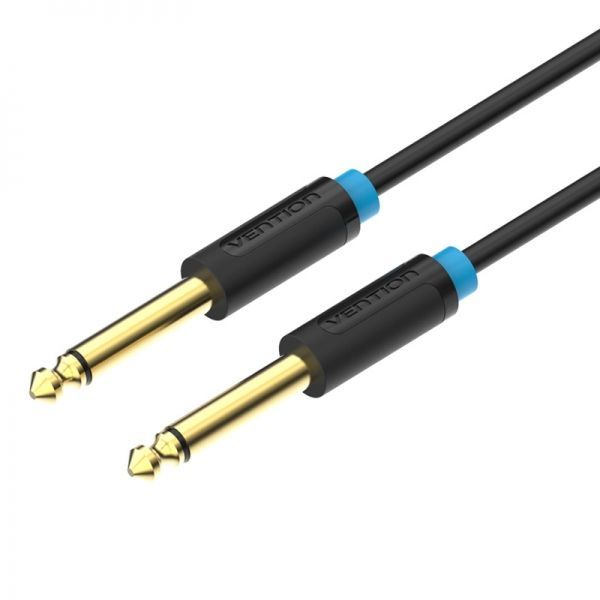 280742_1 Vention Cable Estereo Jack 6.5 Macho a Jack 6.5 Macho - 3m - Color Negro - Imagen 1