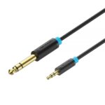 Vention Cable Estereo Jack 6.5 Macho a Jack 3.5 Macho BABBG - 1m - Color Negro - Imagen 2