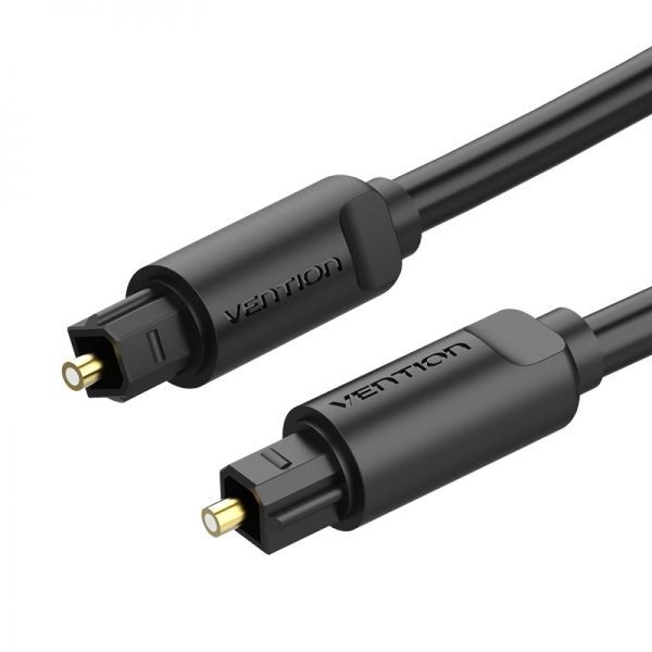 280822_1 Vention Cable de Audio de Fibra Optica - 3m - Color Negro - Imagen 1