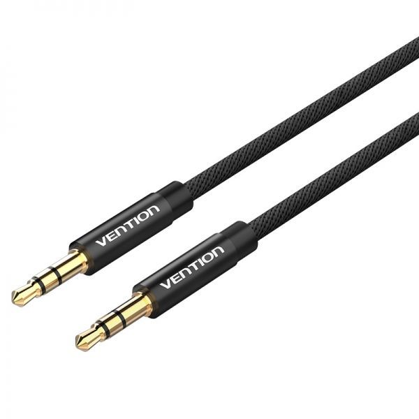280832_1 Vention Cable Estereo Jack Macho 3.5 a Jack Macho 3.5 - 0.5m - Color Negro - Imagen 1