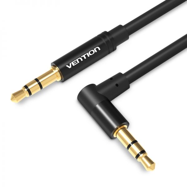 280877_1 Vention Cable Estereo Jack 3.5 Macho a Jack 3.5 Macho - 1.5m - Color Negro - Imagen 1