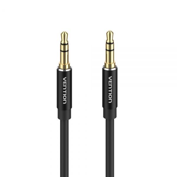 281007_1 Vention Cable Estereo Jack 3.5 Macho a Jack 3.5 Macho - 1m - Color Negro - Imagen 1
