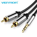 Vention Cable Estereo Jack 3.5 Macho a 2x RCA Macho BCFBI - 5m - Color Negro - Imagen 2