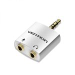 Vention Adaptador Audio Jack 3.5 Macho a 2x Jack 3.5 Hembra - Color Blanco - Imagen 2