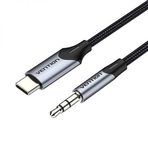 281192_1 Vention Cable Conversor Audio USB-C a Jack 3.5 Macho - 1m - Color Gris - Imagen 1