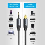 Vention Cable de Audio de Fibra Optica - 1m - Color Negro - Imagen 4