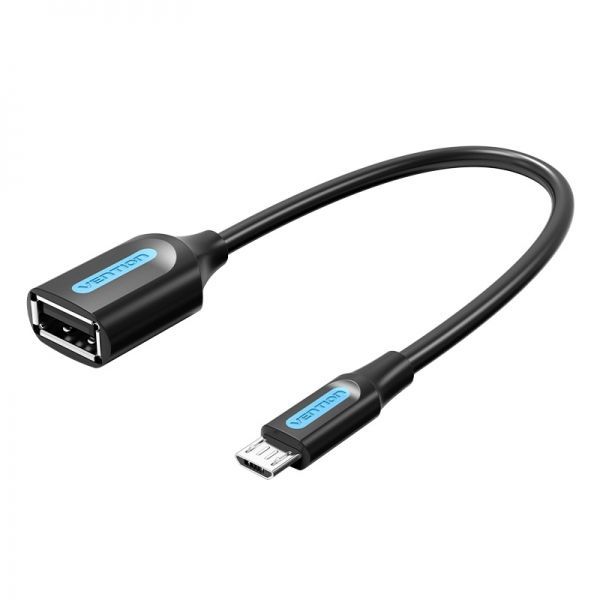 281332_1 Vention Cable OTG USB 2.0 Micro-B Macho a USB A Hembra - 0.15m - Color Negro - Imagen 1