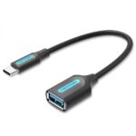 Vention Adaptador USB 3.1 Macho a USB-C Hembra - 0.15m - Color Negro - Imagen 2