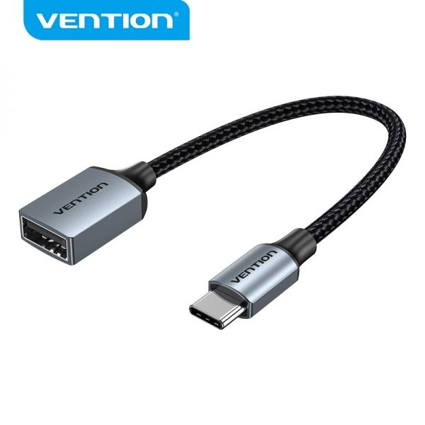 281342_1 Vention Conversor USB-C Macho a USB Hembra - 0.15m - Color Gris - Imagen 1