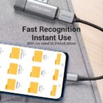Vention Conversor USB-C Macho a USB Hembra - 0.15m - Color Gris - Imagen 4